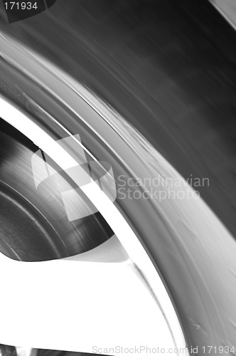 Image of spinning tire