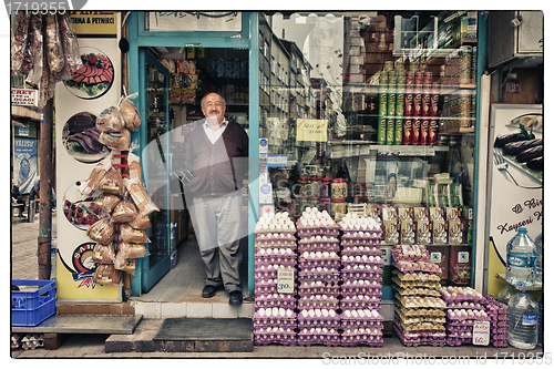 Image of Happy Turkish grocer