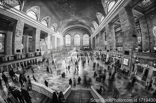 Image of Tourists and Shoppers in Grand Central, NYC