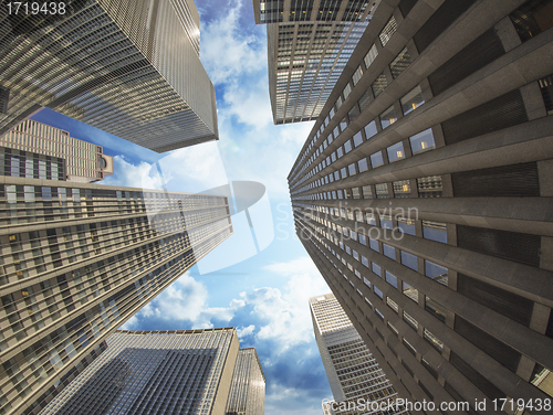 Image of Clouds above New York City Skyscrapers