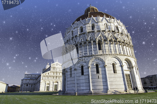 Image of Sky over Piazza dei Miracoli in Pisa
