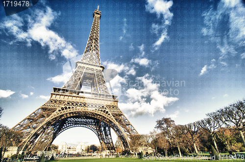 Image of Eiffel Tower on a Winter Morning