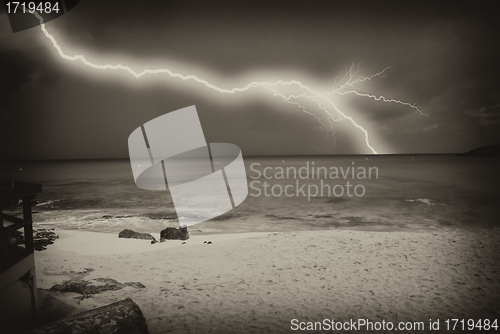 Image of Storm approaching Saint Maarten Island