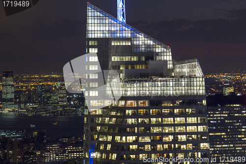 Image of Aerial view of New York City Skyline