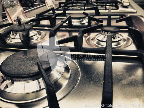 Image of Modern Stove detail in a Kitchen