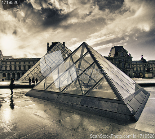 Image of Architectural Detail of Paris in Winter