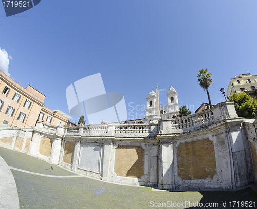 Image of Piazza di Spagna and Trinita' dei Monti in Rome