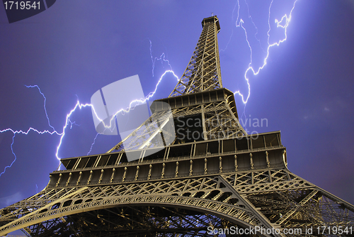 Image of Eiffel Tower seen from Below, Paris