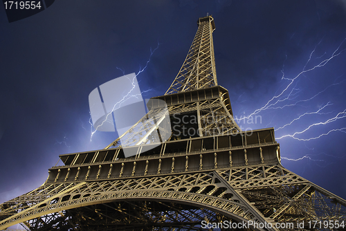 Image of Eiffel Tower seen from Below, Paris