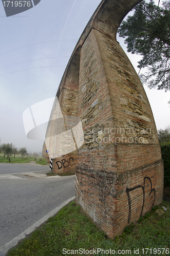 Image of Ancient Aqueduct in Lucca, Italy