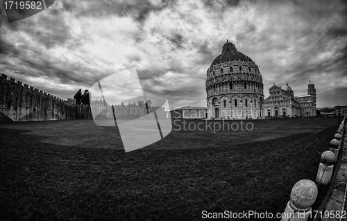 Image of Famous Architecture of Miracle Square in Pisa