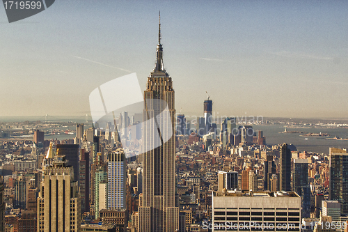 Image of Winter Colors of Manhattan Skyscrapers 