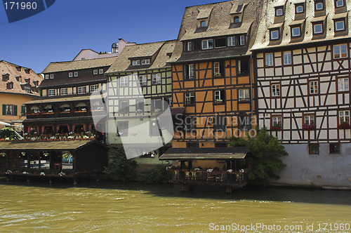 Image of apartments along canal