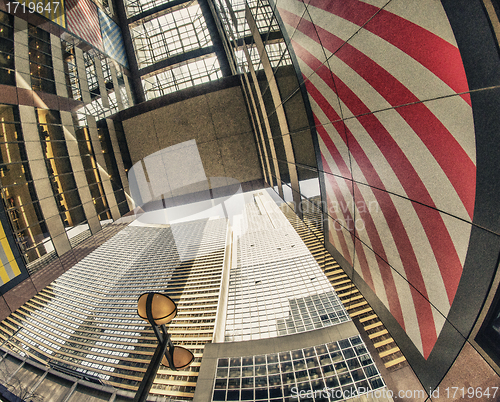 Image of Upward view of New York City Skyscrapers