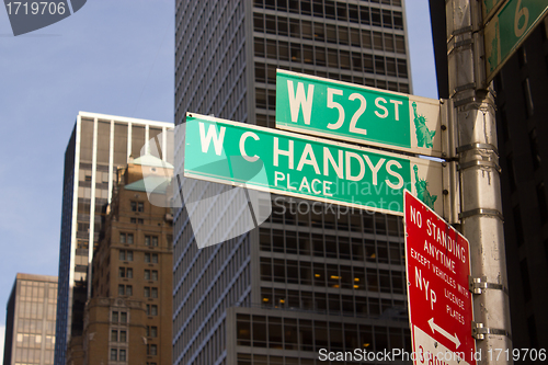 Image of Classic Street Signs in New York City