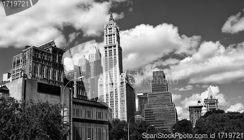 Image of Panoramic View of New York City Buildings