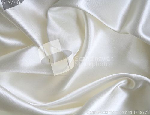 Image of Smooth elegant white silk as background