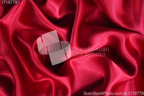 Image of Smooth elegant red silk can use as background 