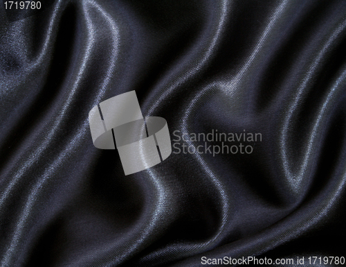 Image of Smooth elegant black silk as background 