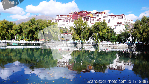Image of Landmark of the famous Potala Palace in Lhasa Tibet