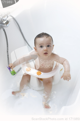 Image of baby in bathtub