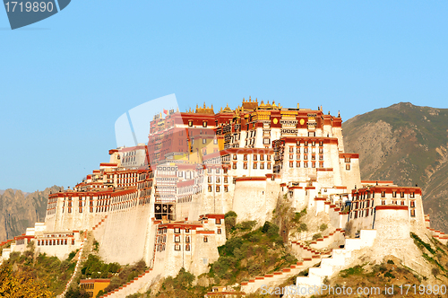 Image of Landmark of the famous Potala Palace in Lhasa Tibet