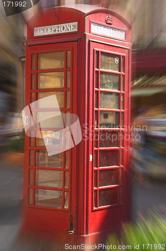 Image of English telephone box