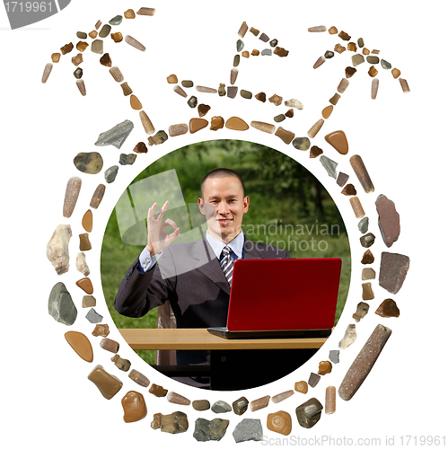 Image of Concept With Sea Stones and Photo