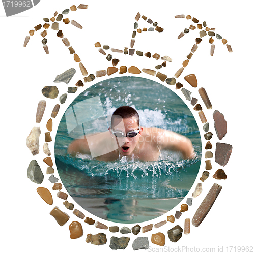Image of Concept With Sea Stones and Photo