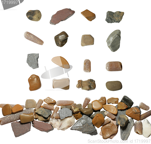 Image of Sea Stones Isolated On White