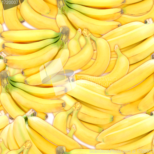 Image of Seamless pattern of yellow bananas