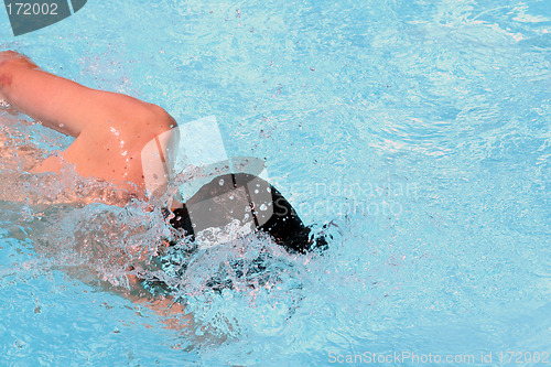 Image of man swimming