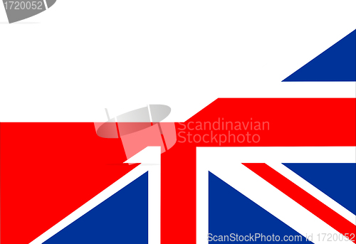 Image of uk poland flag