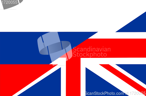 Image of uk russia flag