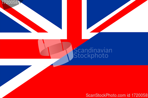 Image of uk russia flag