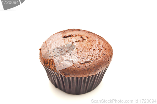 Image of Chocolate cake isolated on white background