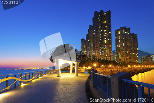 Image of Sunset coast in Hong Kong