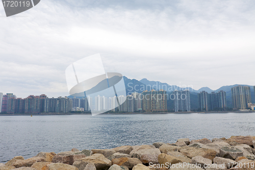 Image of Hong Kong apartment blocks along the coast