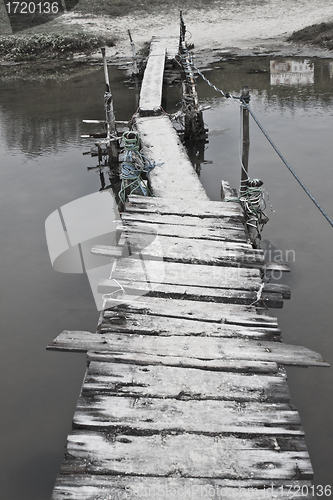 Image of Lonely wooden pier