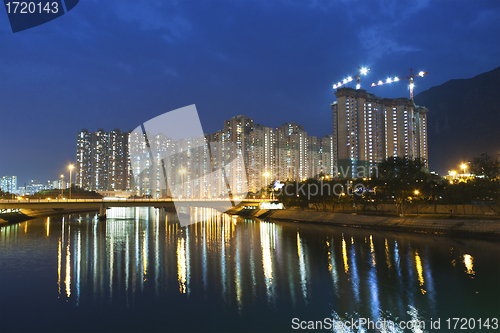Image of Hong Kong downtown at night