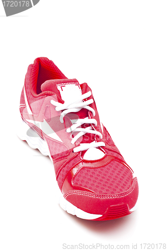 Image of Red running sports shoes