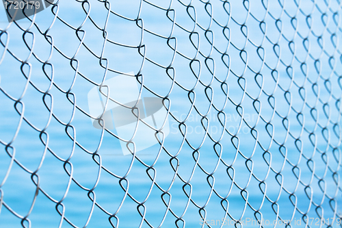 Image of Blue net background