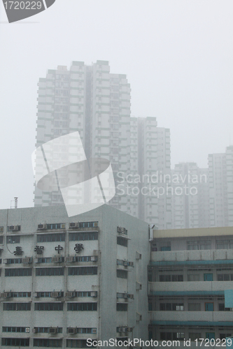 Image of Thunderstorm in Hong Kong downtown