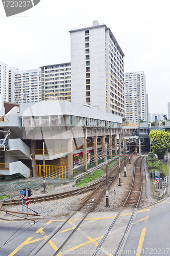 Image of Hong Kong downtown apartments and traffic