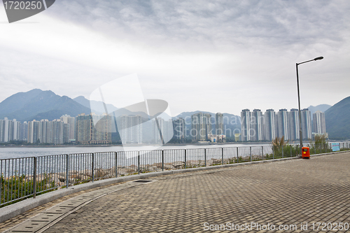 Image of Hong Kong apartment blocks along the coast