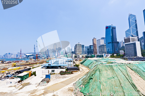 Image of Huge construction site in Hong Kong