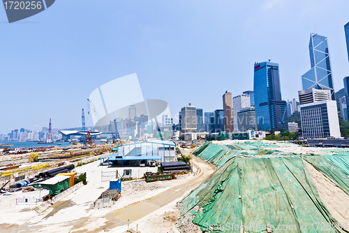 Image of Huge construction site in Hong Kong