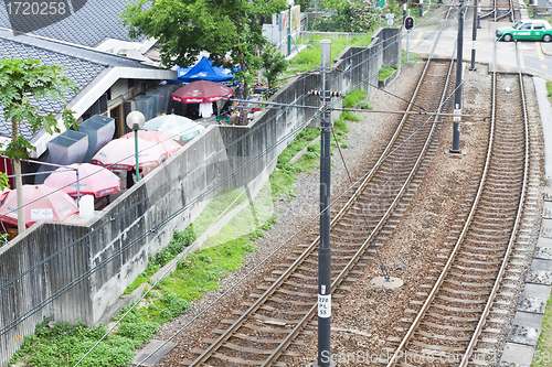 Image of Light rail transportation in Hong Kong