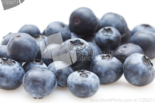 Image of Blueberries isolated on white background