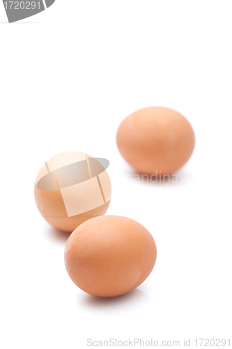 Image of Eggs isolated on white background
